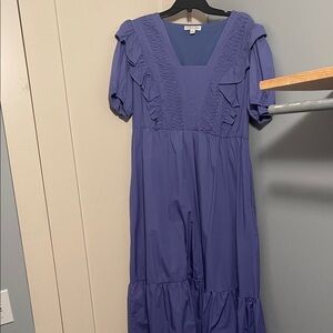 She + Sky Purple Ruffle Dress